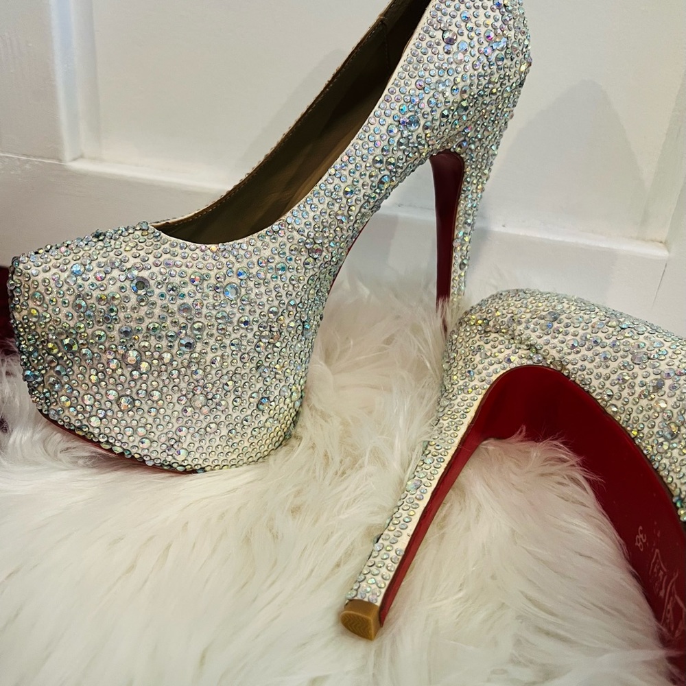 Red Bottom Heels Crystal Size 38 or US 8